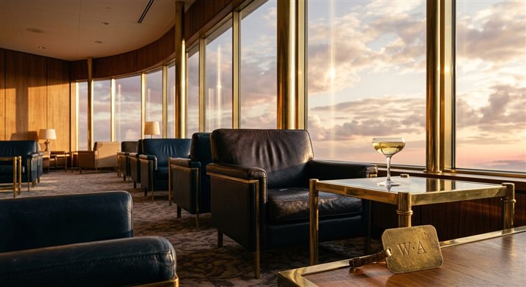 Modern casino interface with flight navigation elements